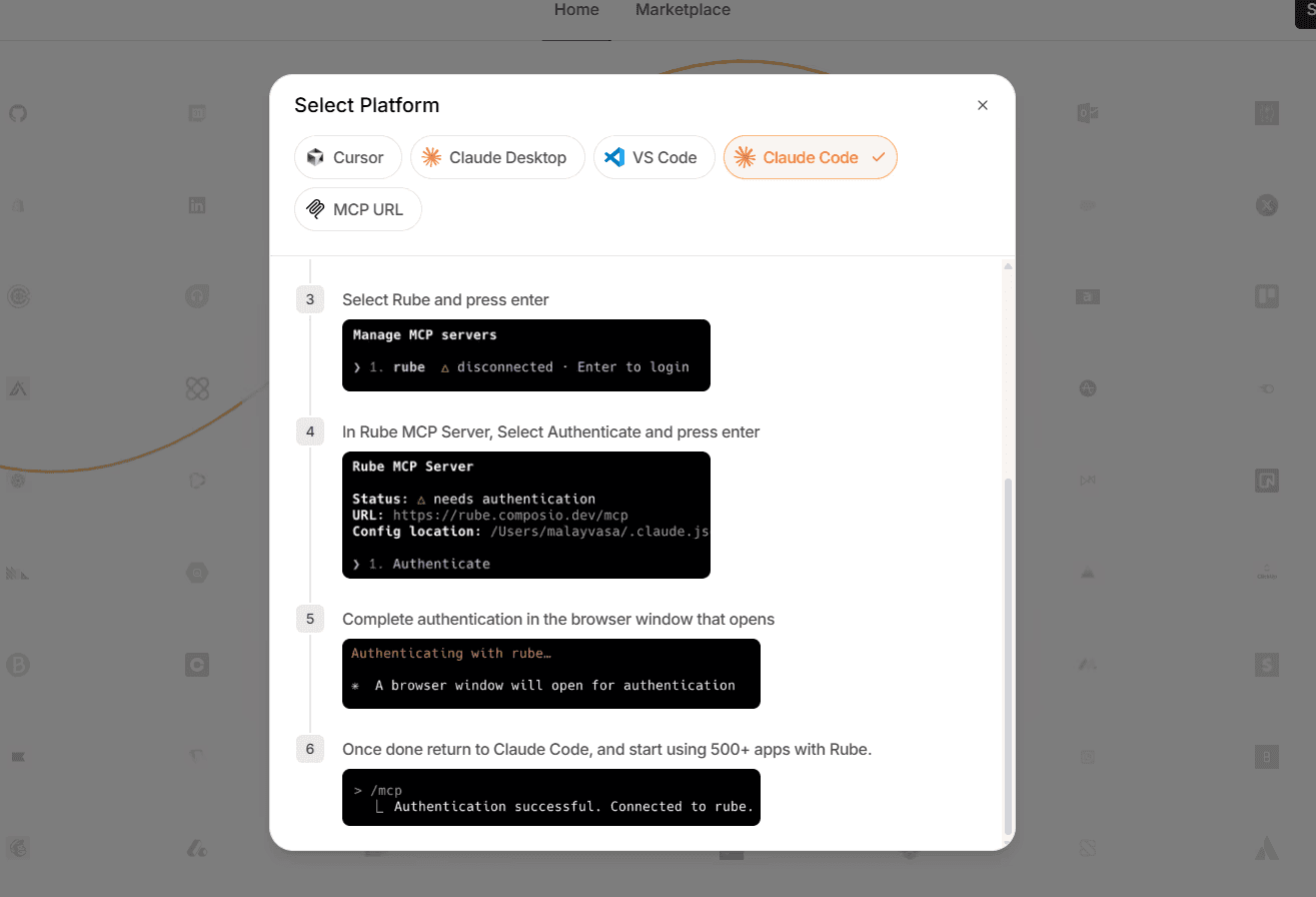 Rube Installation process